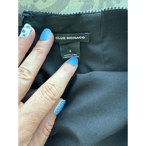 Super Cute Club Monaco Two Piece Black/White Gingham Skirt and Halter Set - Picture 6 of 8